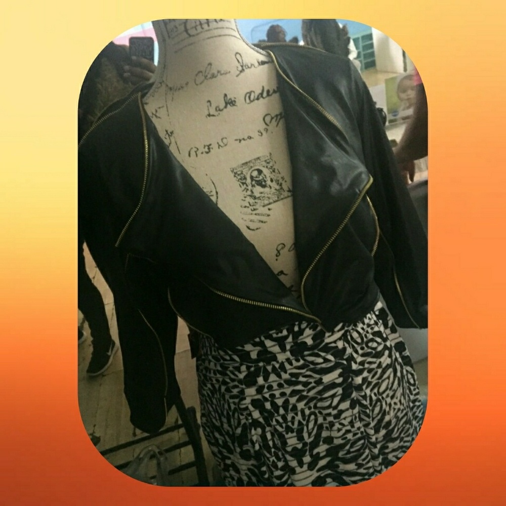 Leather Crop Jacket